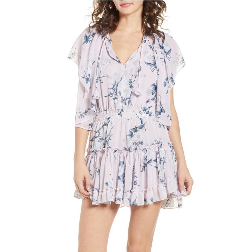 Misa Los Angeles Lullu Floral Ruffle Mini Dress